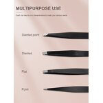 Black Pink Tweezers Supplier - Best Slant Eyebrow Tweezers Private Label