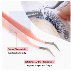 Custom Logo Lash Tweezers Factory - Professional Straight Fiber Tip Applicator