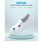 ESD Work Shoes Supplier - PU Leather Non-Slip Low Cut Breathable Shoes