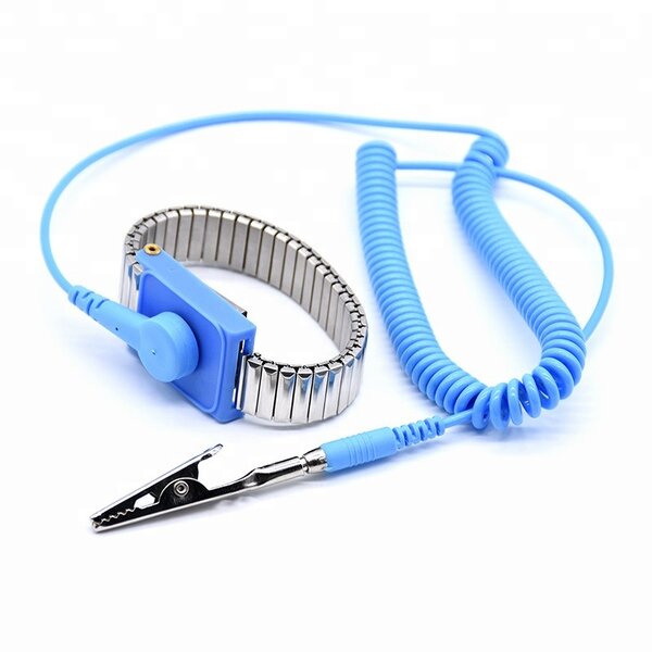 Cordless ESD Wrist Strap Factory - Silver Metal Wireless Antistatic Band