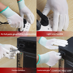 ESD Gloves Manufacturer - 13 Gauge PU Coated Cleanroom Antistatic Palm Gloves