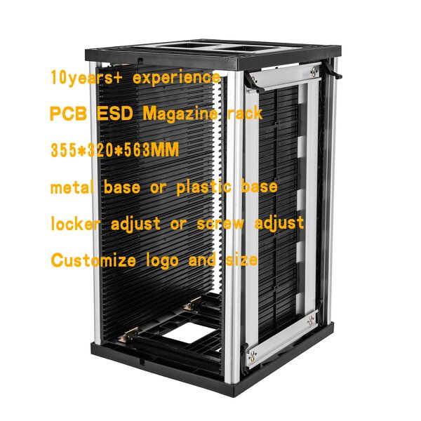 ESD Magazine Rack Factory - Gear Track for SMT Loader Unloader PCB Rack