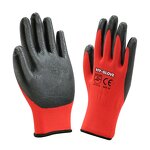Nitrile Work Gloves Manufacturer - Black Coated Construction Grip Gloves