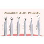 Eyelash Tweezers Factory - Free Custom Logo Diamond Grip Fiber Tip Tweezer
