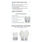 Safety Gloves Supplier - Black Gray PU Palm Coating Work Gloves