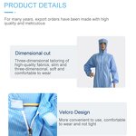 ESD Smock Supplier - Reusable Lapel Suit One-piece SMT Workshop Gown