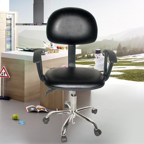 ESD Leather Lab Chair Manufacturer - Dust-Free Workshop Lift Rotate PU Chair
