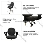 ESD Fabric Chair Factory - Grey Ergonomic Swivel Adjustable Footrest Chair