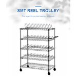 SMT Storage Shelf Factory - 3 Layer Carbon Steel Transfer Solution Cart