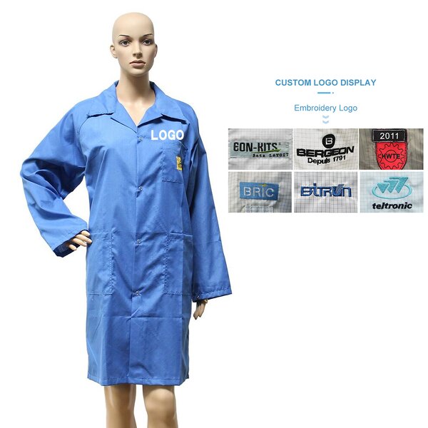 ESD Lab Coat Manufacturer - Washable Reusable TC Cotton Anti-static Suit
