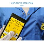 ESD Labcoat Manufacturer - 5mm Grid Polyester Cotton Conductive Fiber Coat