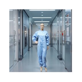 ESD Coverall Manufacturer - Fire Retardant Polyester Labcoat Needle Lab