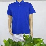 ESD Polo T-Shirt Supplier - Blue Unisex Cotton Conductive Workwear Shirt