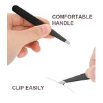 Black Pink Tweezers Supplier - Best Slant Eyebrow Tweezers Private Label