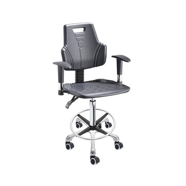 ESD Lab Chair Supplier - PU Foam Anti-static Backrest Dust-free Workshop