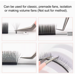 Stainless Steel Eyelash Tweezers Supplier - Volume Lash Fiber Tip Curved Grip
