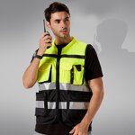Safety Vest Manufacturer - Custom Logo Multi Pocket Reflective Workwear