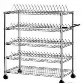 Storage Shelf with Wheels Factory - 5 Layer Carbon Steel SMT Transfer Cart