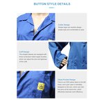 Conductive ESD Smock Supplier - V-neck Cotton Labcoat Cleanroom Garment