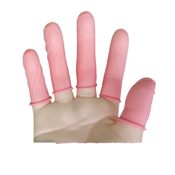 Anti Static Finger Cots Supplier - Disposable Pink Nitrile Rubber Medical Cots