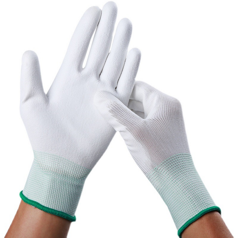 ESD Gloves Manufacturer - 13 Gauge PU Coated Cleanroom Antistatic Palm Gloves