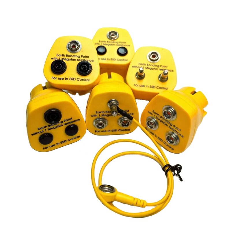 Anti-Static Grounding Plug Supplier - 3 Pin Yellow Earth Bonding Socket