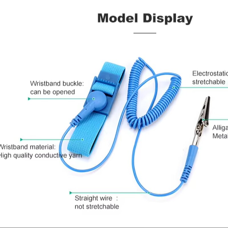 ESD Wrist Strap Supplier - Wireless Cord Ground Plug Adapter Armband