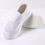 ESD Mesh Shoes Manufacturer - Canvas PU Sole Breathable Antistatic Work Shoes
