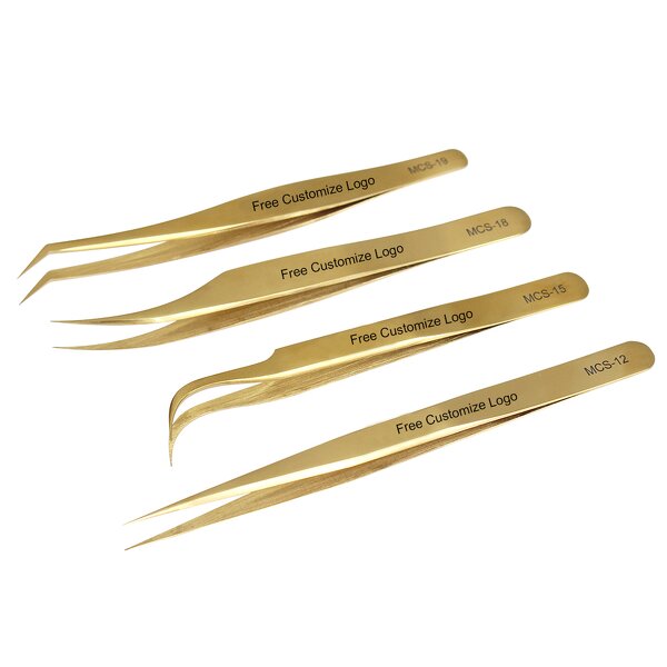 Eyelash Extension Tweezers Factory - Private Label L Shape Fiber Tip