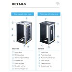 ESD PCB Magazine Rack Supplier - Plastic Gear Track for SMT PCB Storage