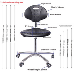 Anti-Static PU Foam Chair Supplier - Ergonomic Adjustable Backrest Computer Chair