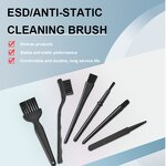 ESD Brush Supplier - Plastic Black Antistatic Brushes for PCB Cleaning