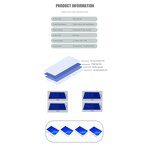 Cleanroom Sticky Mat Manufacturer - Blue Multilayer Adhesive Tacky Pad OEM