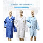 Anti-static Labcoat Factory - TC Cotton Conductive Fiber Cleanroom Coat