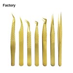 Custom Logo Tweezers Manufacturer - Private Label Stainless Steel Lash Tweezer