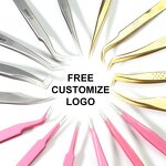 Eyelash Tweezers Factory - Free Custom Logo Volume 90 Degree Lash Tweezers