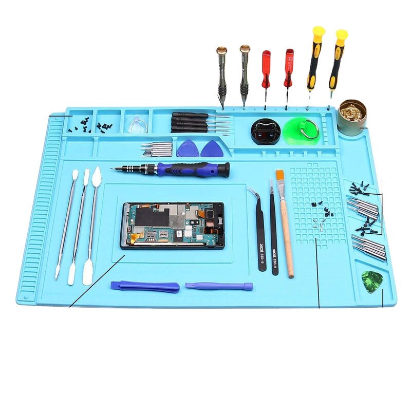 Silicone Desk Mat Supplier - Safety Phone Repair Soldering Insulation Pad