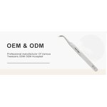 VETUS ST-10 Tweezers Supplier - Stainless Steel Eye Lash Slim Boot Tweezers