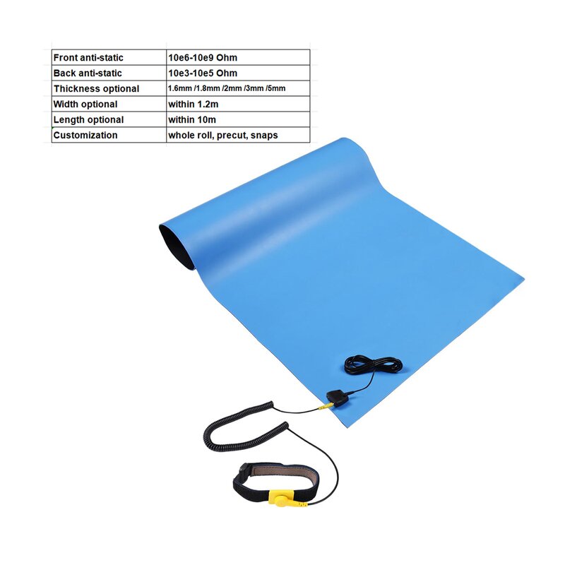 Anti-static Table Mat Manufacturer - Custom Cutting ESD Rubber Mats