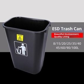 Anti-static Trash Can Supplier - ESD15L Clean Room Storage Bucket with Lid