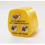 European ESD Earthing Plug Factory - L-Type Grounding Socket 3X10mm Button