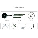 ESD Cleanroom Chair Supplier - Adjustable PU Leather with Foot Rest