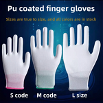ESD Gloves Manufacturer - 13 Gauge PU Coated Cleanroom Antistatic Palm Gloves