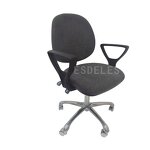 ESD Fabric Chair Factory - Aluminum Swivel Rotate Lift Arm Rest Chair