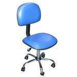 ESD PU Leather Chair Supplier - Industrial Cleanroom Nylon Metal Chair