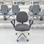 ESD Fabric Chair Factory - Comfortable Antistatic Lab Office Armrest Chair