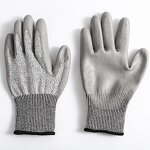 Anti-Cut Work Gloves Factory - CE HPPE Level 5 PU Dipped Gloves