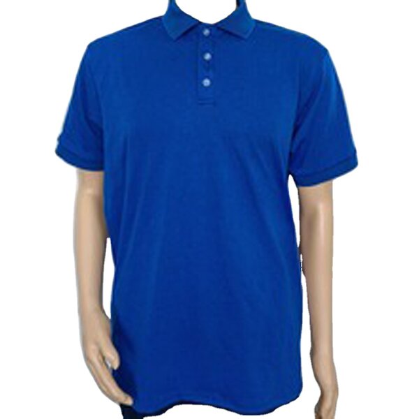 ESD Polo T-Shirt Supplier - Blue Unisex Cotton Conductive Workwear Shirt