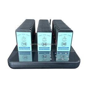 Coaster Pagers Manufacturer - for Restaurant 30 Buzzers Vibrate