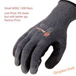 Latex Coated Gloves Supplier - Snell Safety 10 Gauge Black Crinkle